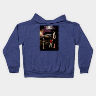 Full Moon at the Beach Kids Hoodie